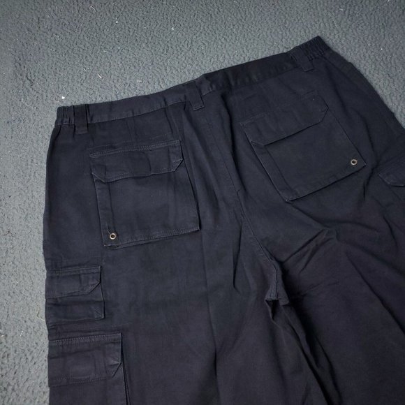 Boulder Creek Trading Co. Cargo Chino Shorts Mens 42 Big & Tall Size Black - Picture 8 of 8